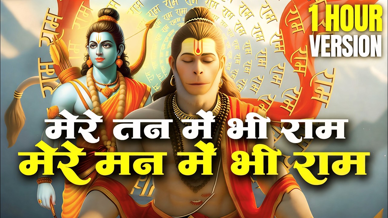 1 Hour Nonstop मेरे तन में भी राम मेरे मन में भी राम Ram Naam Jap Powerful Ram Bhajan