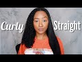 WATCH MY HAIR REVERT FROM STRAIGHT TO CURLY , NO HEAT DAMAGE + CHIT CHAT