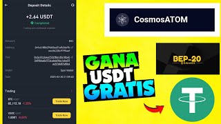 Gana $2.64USDT Diarios [CosmosATOM] Aplicación Para GANAR DINERO a USDT y Trx 💳