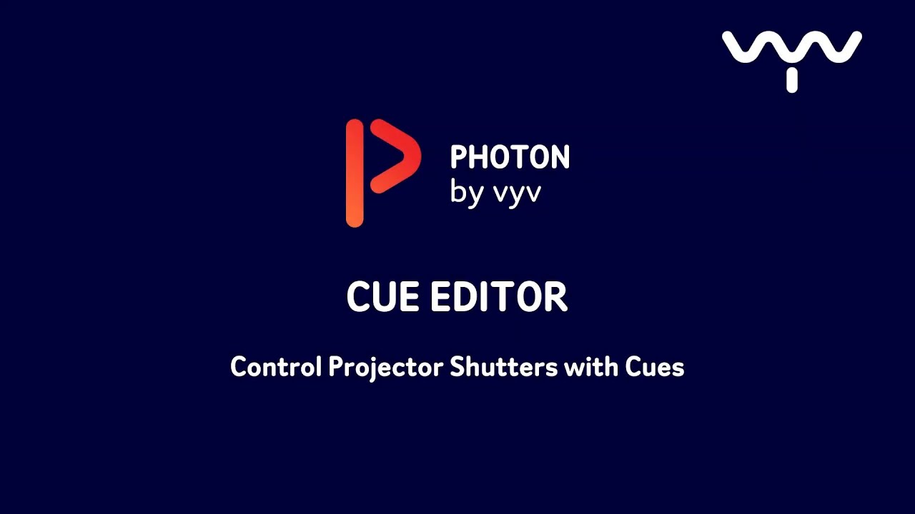 Photon - Cue Editor - Control Projectors with Cues - YouTube