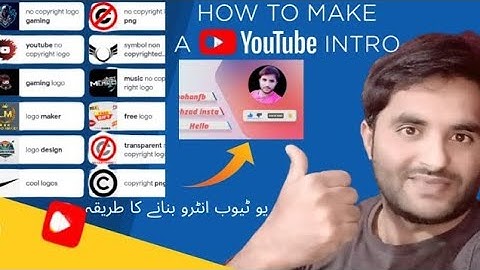 How To Make Intros For a YouTube Videos FREE & Easy  YouTube Intro Maker 2022