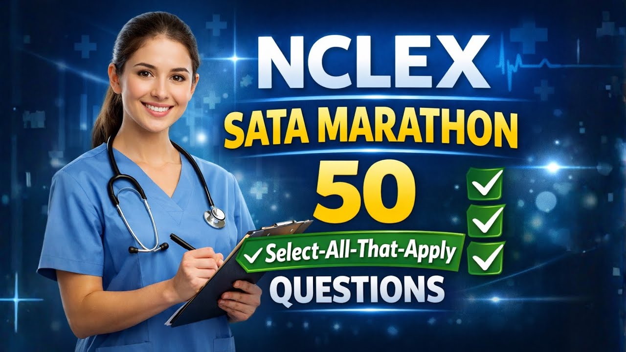 NCLEX SATA Марафон: 50 вопросов с выбором всех подходящих вариантов #2026 #образование #учеба #ис...