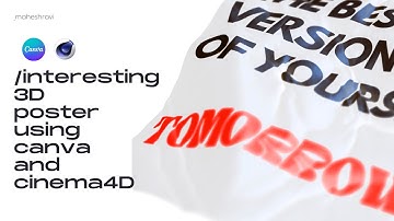 Create an interesting 3D Typography poster with Cinema 4D