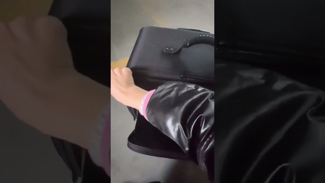 Salon beauty travel vanity blush organizer suitcase with 4 pvc zipper bag nail polish soft trolley