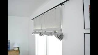 Dani Designs Co Light Gray Soft Cotton Sliding Glass Door Curtain How-To Fold Video screenshot 1