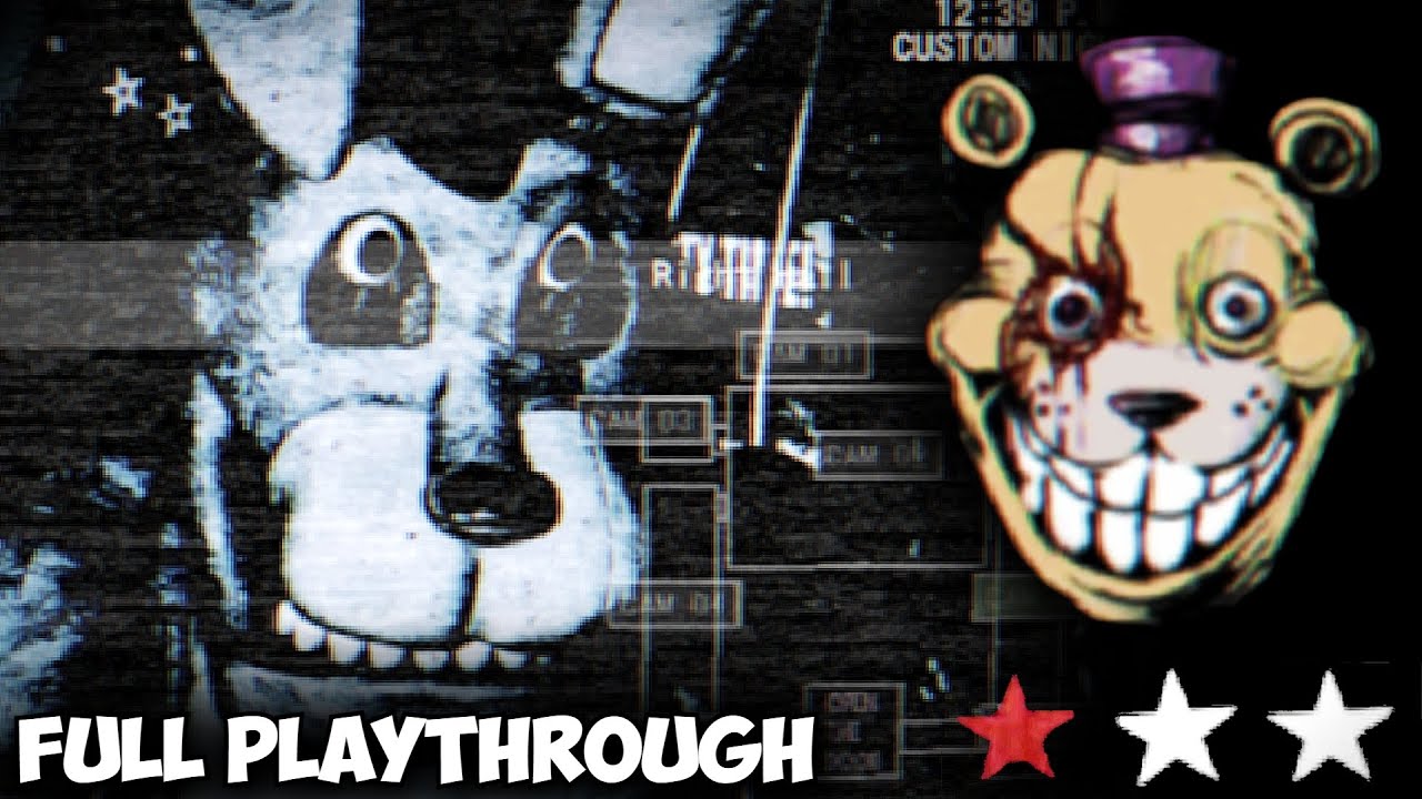 FNAF 1 REMAKE - Full Playthrough Nights 1-6 100% Complete! & Extras (No Commentary)