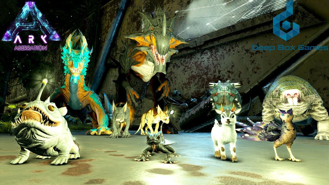 Every New Creature In Ark Aberration Dlc Ark Gameplay Youtube