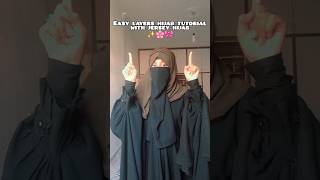 easy layers hijab tutorial 🌸|| with jersey hijab || dailywear ||collage routine#viral#hijab#support
