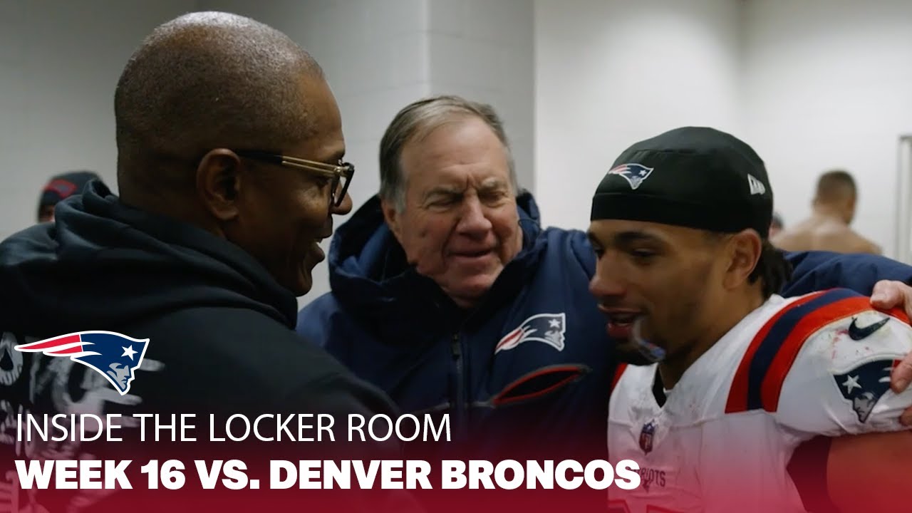 WATCH: Exclusive: Bill Belichick addresses Patriots locker room following thrilling victory in Denver