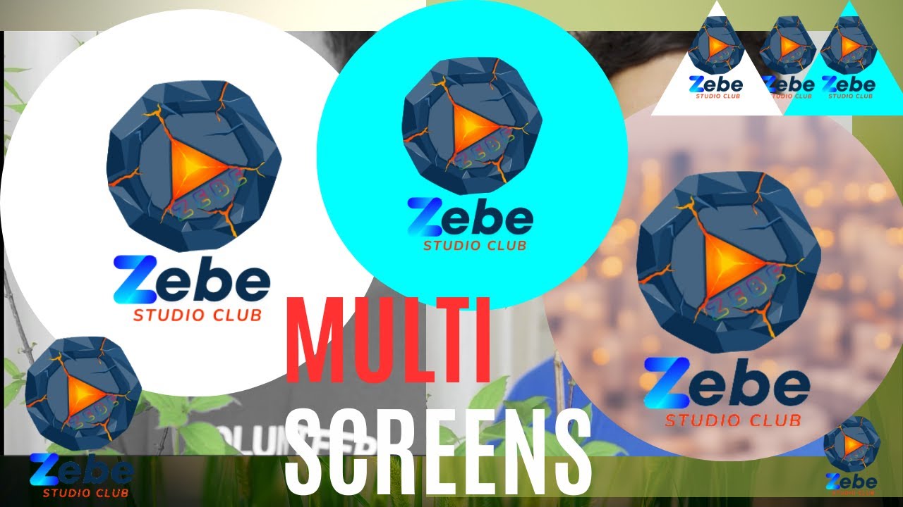 Multiple screens | Corner Screen | professional editing | zebestudio