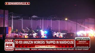 50 to 100 Amazon Workers Reportedly Trapped In Warehouse In Illinois