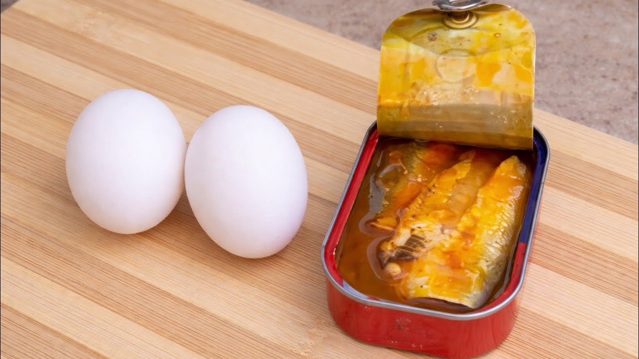 Aprenda como fazer Essa receita Genial! Com ovos Sardinhas e Cenouras! Muito Saudável moment  receit