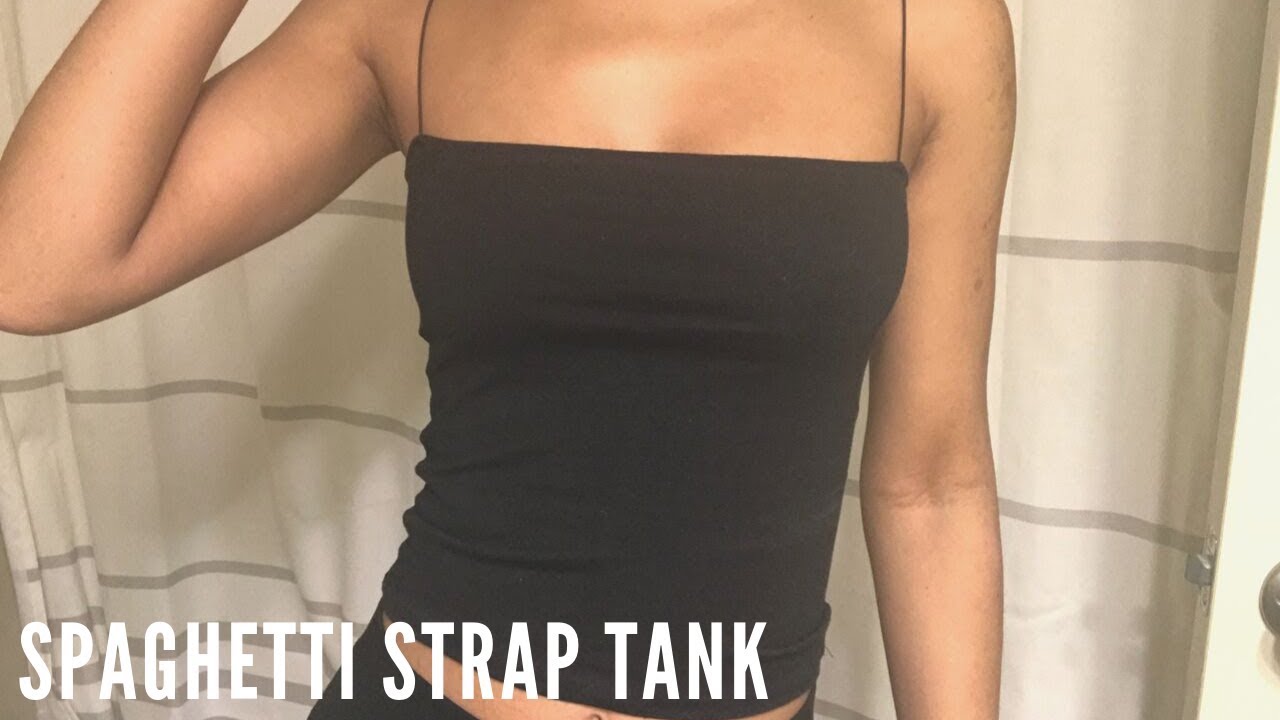 Making a Spaghetti Strap Tank // Square Neck Cami 