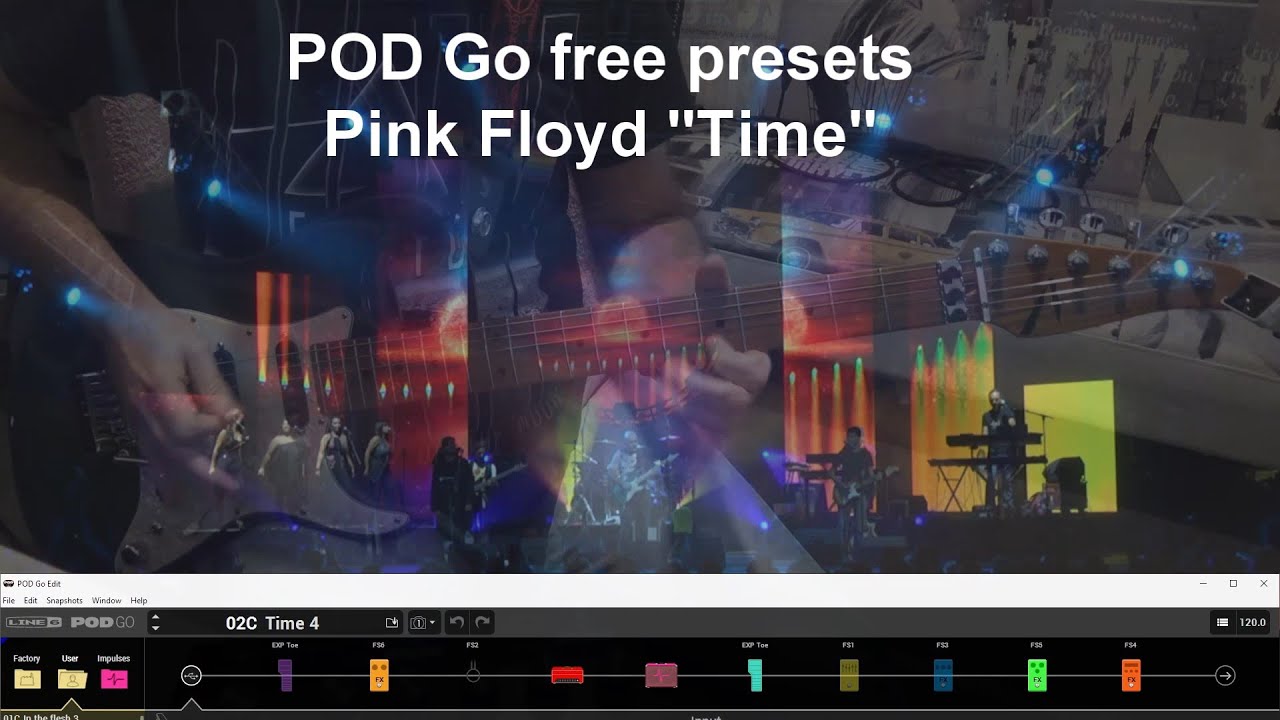 POD Go free presets Pink Floyd "Time" YouTube