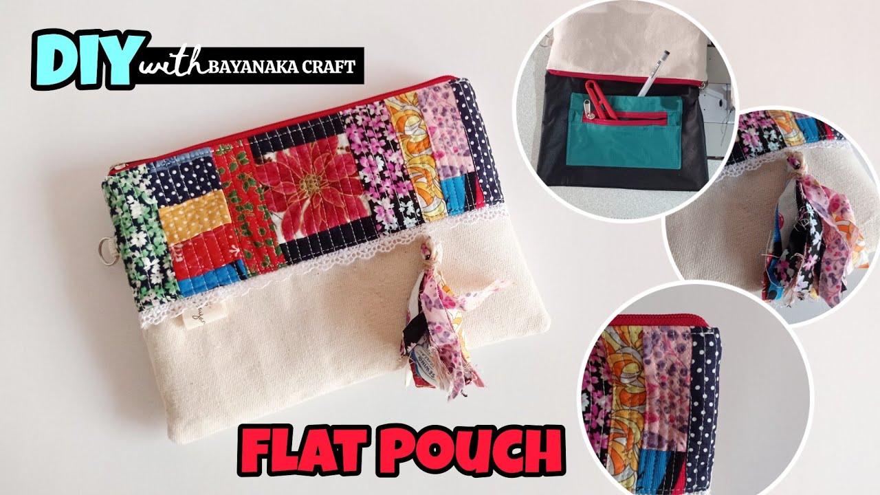 Pouch Unik Kain Perca | DIY Pouch | Dompet Kain Perca | Perca Bisa ...