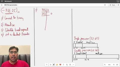 IEEE 754 Floating point representation | Single precision | Double precision Format | Sandeep Sir