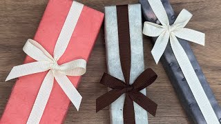How to Wrap a Ribbon Bow Vertically for Small Gifts