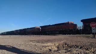 EB BNSF Empty Grain Train At Nebo Ca! #bigbossrailfanner