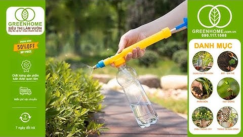 Đầu Tưới Cây Phun Sương Gắn Chai Nước D30cm