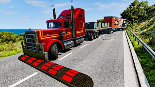 Trucks vs Speed Bumps  BeamNG.Drive