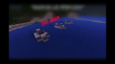 Minecraft building tutorial: Jet ski