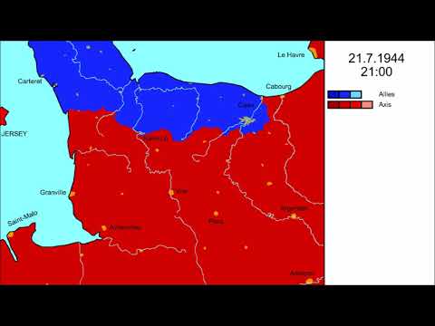 WWII Western Front, Every Hour - [2] July 1944