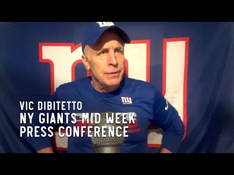 NY Giants Mid Week Press Conference with Vic DiBitetto