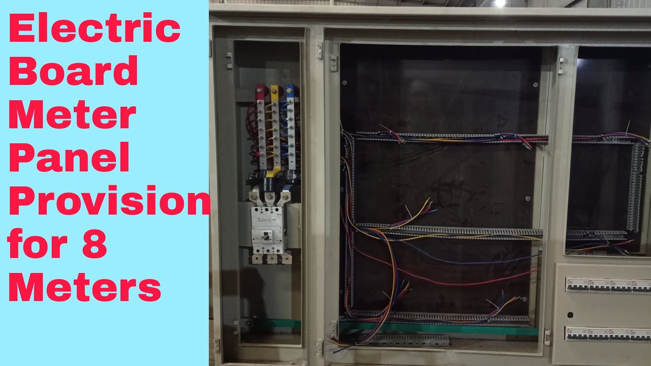 Electric Board Meter Provision for 8 Meter Panel YouTube
