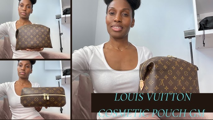 1 WEEK UPDATE ON THE NEW LOUIS VUITTON COSMETIC POUCH GM M46458 + WHAT'S IN  MY BAG & IS IT WORTH IT? 