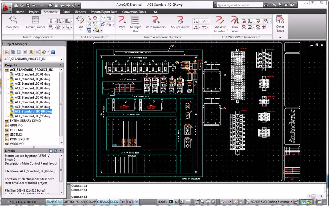 AutoCAD Electrical 2010 Schematic Design Tools - YouTube 6 electrical schematic wiring diagram 