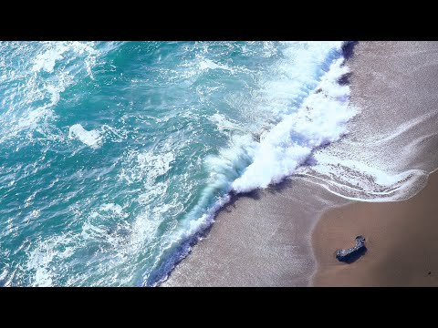 Blue and cool beach, ASMR of refreshing wave sound heard on a beach that no one visits 🌊Nature sound