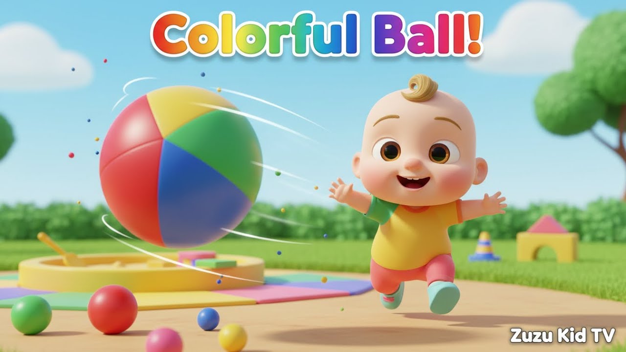 Colorful Ball – Nursery Rhyme, Toddler Color Learning, and Playtime Fun