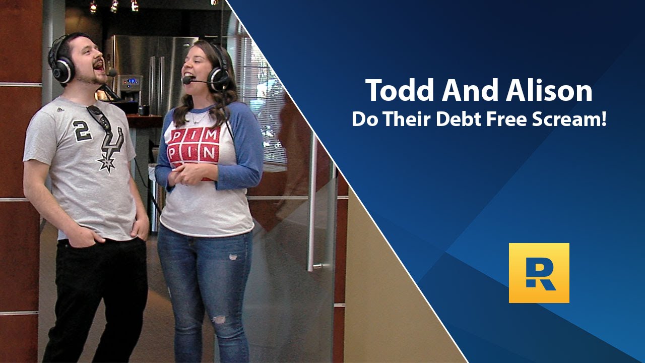 Todd And Alison Do Their Debt Free Scream! Todd And Alison Do Their Debt Free Scream!
