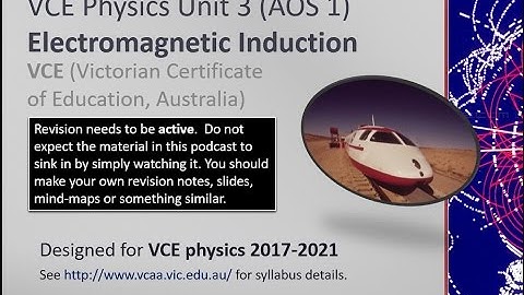 Electromagnetic Induction (VCE Physics Unit 3)