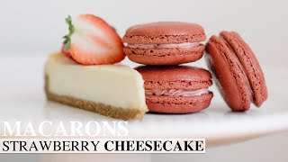 Strawberry Cheesecake Macarons