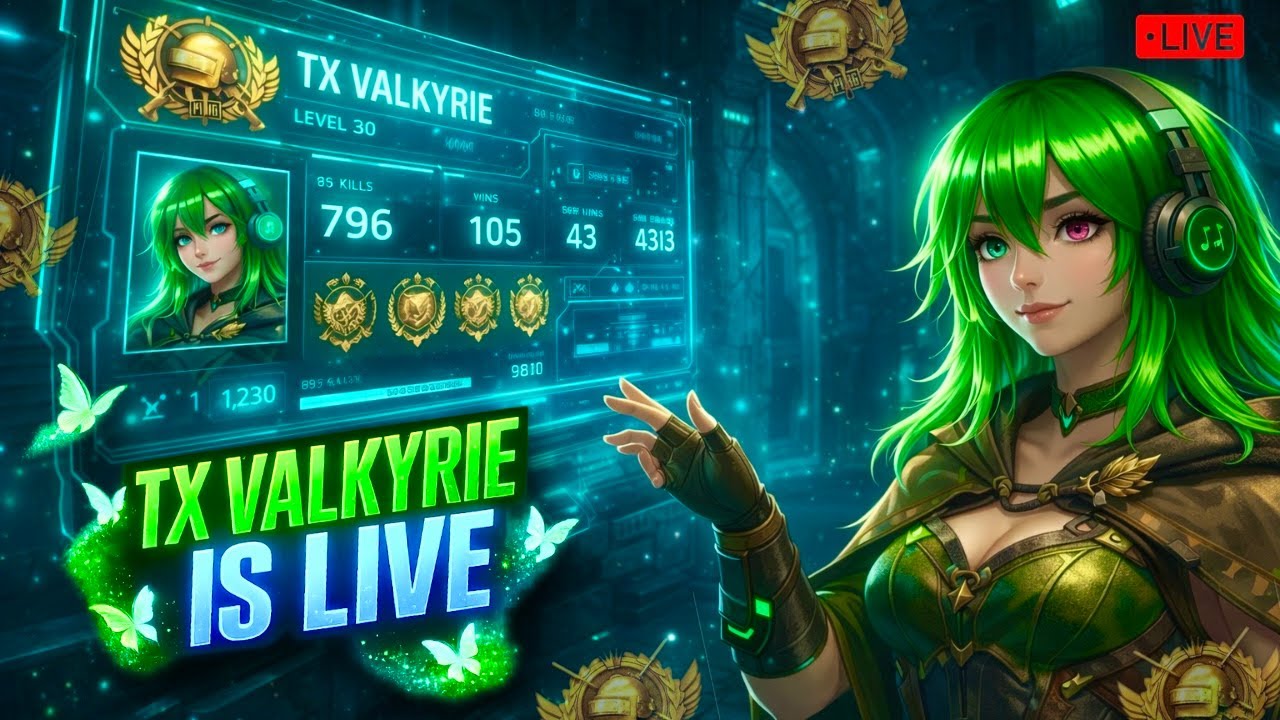 ACE RANK PUSH😱BGMI 4.2UPDATE😍 !! TX VALKYRIE IS LIVE ♥️