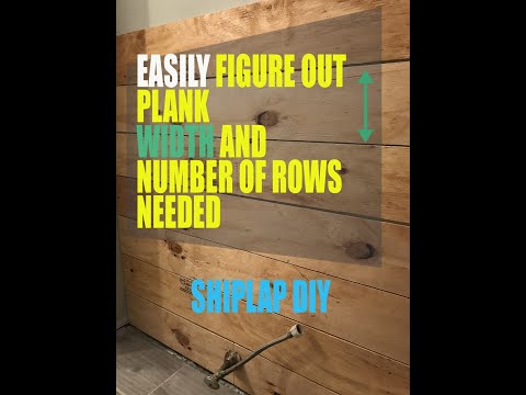Shiplap: What Size to Make Your Shiplap Planks or Boards.  How to measure to cut Shiplap planks
