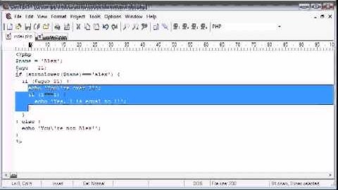 Beginner PHP Tutorial   8   Indentation flv