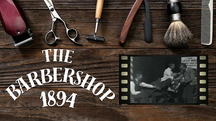 The Barbershop (1894) American Short Silent Film - The First Greek "actor" in Cinema History