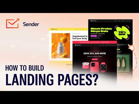 Thumbnail for Sender landing page builder tutorial – complete walkthrough