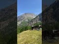 10 seconds of Switzerland 4K village view. Saas - Almagell, Swiss Alps.