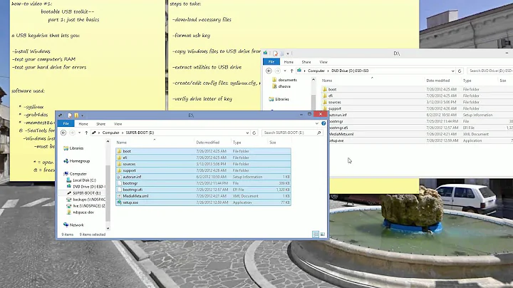 Tech How-to Video #1: turning a USB drive into a bootable toolkit using syslinux, part 1