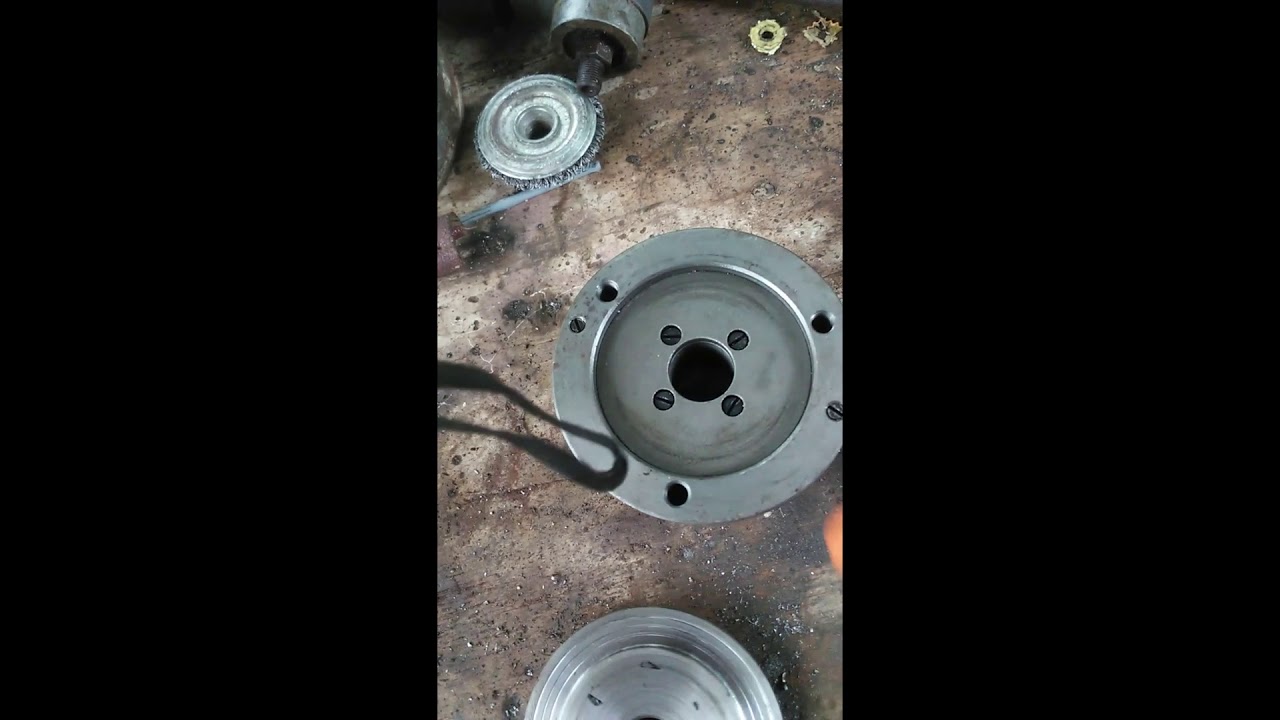 lathe chuck back plate - YouTube