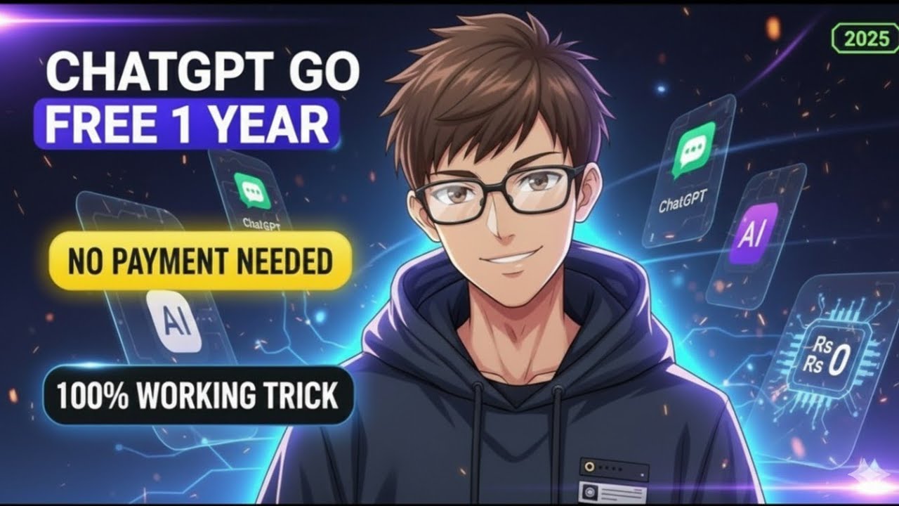 How to get ChatGPT Go Free for 1 Year | ChatGPT-GO Free for 1 Year | ChatGPT 5 Free Private Method 
