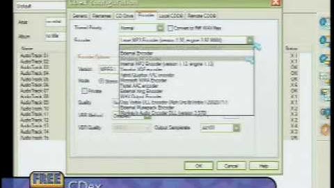 Ripping Audio Music CDs with CDex
