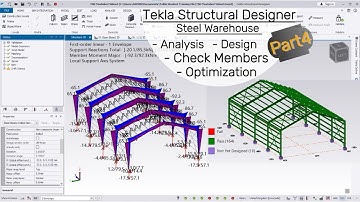 How to Run Analysis and Design on Tekla Structural Designer Steel Warehouse
