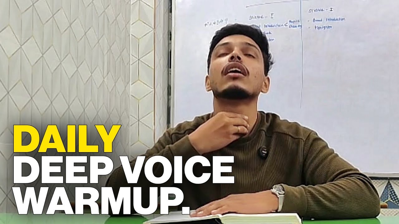 3 Easy Exercises for Deep Voice (for Indians)