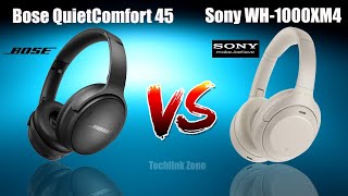 Bose QuietComfort 45 vs Sony WH 1000XM4 |  Headphone Comparison .