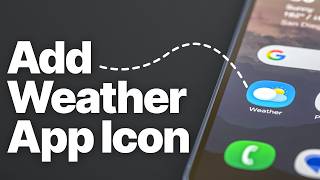 How to Add Weather App Icon to Home Screen on Samsung Galaxy screenshot 1