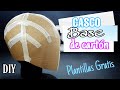DIY- Cómo Hacer un "CASCO Base de CARTÓN" ||Plantillas GRATIS|| Hacelo Vos!!